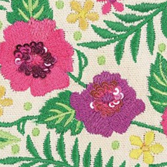 NWT 2 piece set - Quotes by Izzy and Oliver | Floral Tote Bag and coin purse - Picture 4 of 5